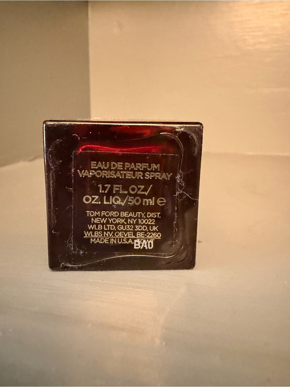 Tom Ford Jasmin Rouge Bottle - Deep Red Glass - Picture 3 of 4